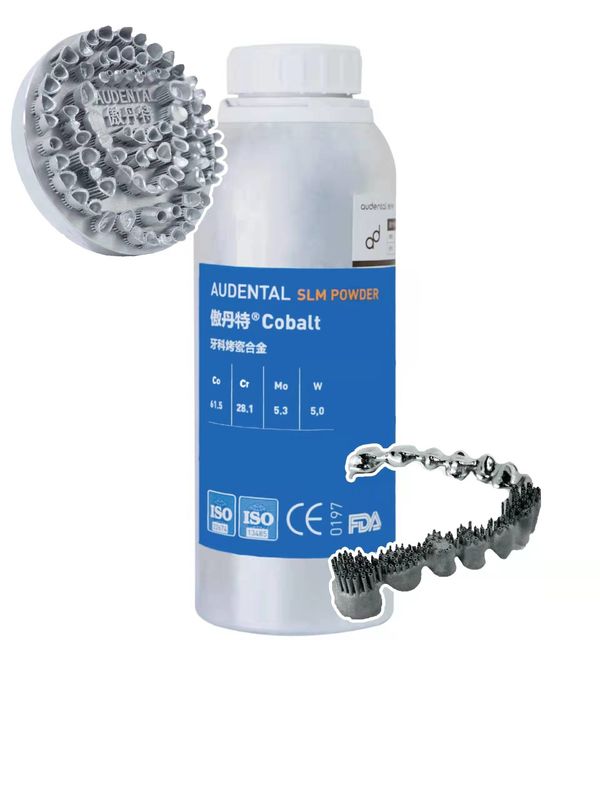 Dental Selective Laser Melting 3D Print Cobalt SLM Powder Supplier dengan Dua Bagian Abutments