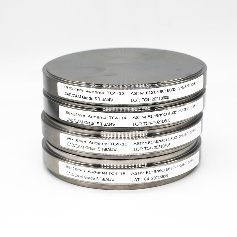 Audental Medical CAD CAM Sistem Milling Titanium Disc untuk Abutments Implan China Pabrik Produsen