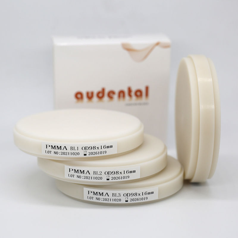 Multilayer PMMA Resin Puck Gum Denture Base Dental Blocks Vein Tissue Pink CADCAM Lab Materials
