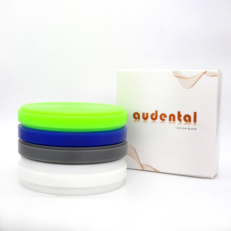 92MM Dental Carving Wax Block Biru Putih Hijau Abu-abu Standar ISO Untuk Klinik Lab Gigi