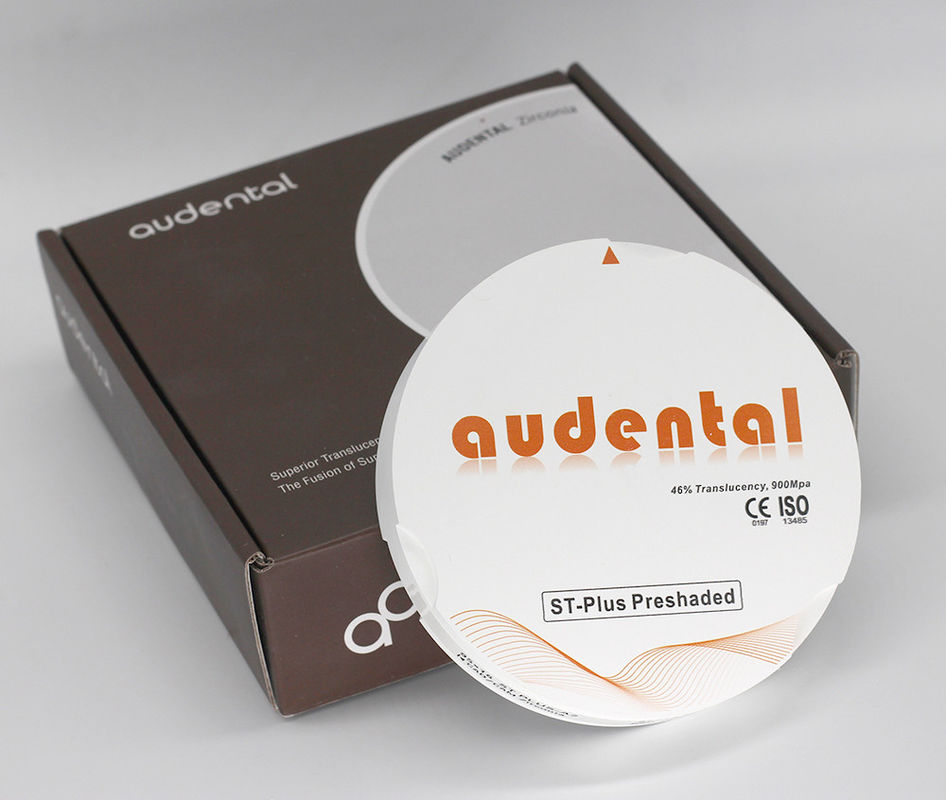 Translucent Vita 16 ST-Plus Zirconia Block Round Disc dengan 46% Translucency dan Kekuatan 900Mpa