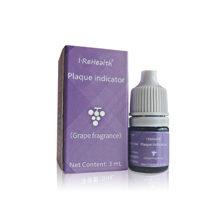Fluorida Gigi Anggur Cairan Ungu Dengan Pewarna 3ml/15ml/60ml Plak Gigi