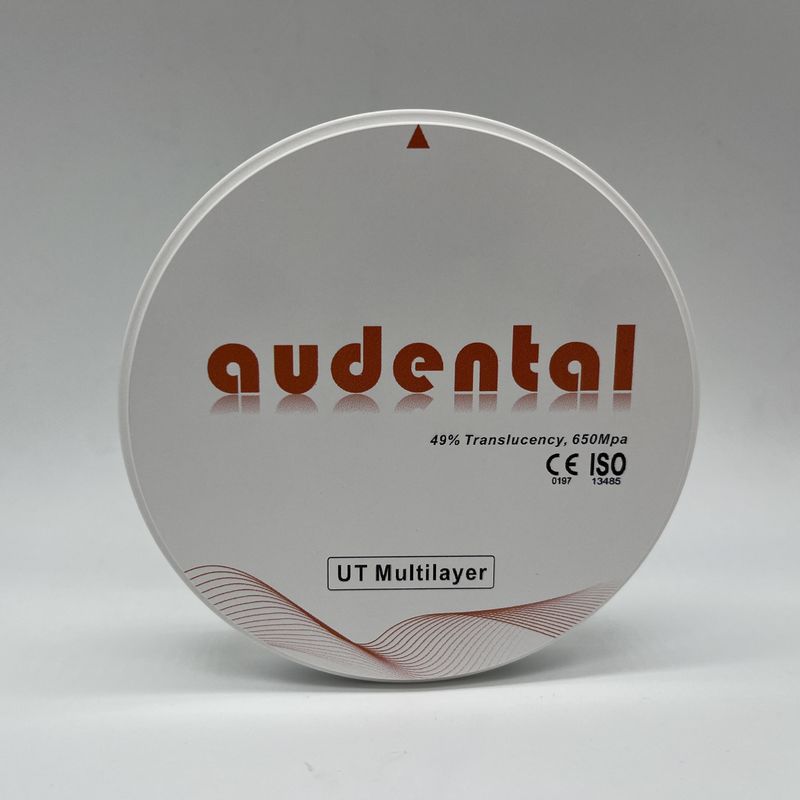 Blok Zirkonia Gigi Multilayer UT/DUT Translusensi Tinggi dan Kekuatan untuk Estetika Optimal