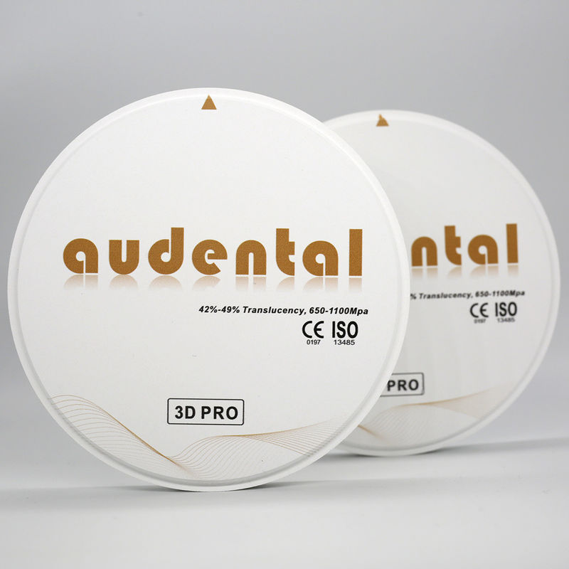 Kekuatan Dental Zirconia Block In Vita16 Bleach4 Shades Permukaan halus Multilayer Keuntungan