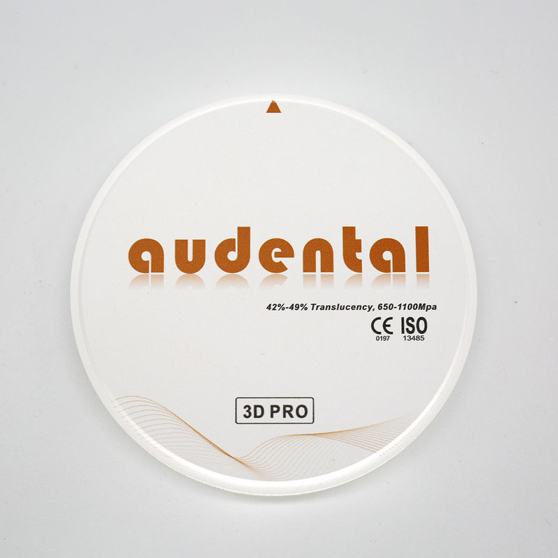 92/95/98mm Multilayer Dental Zirconia Blok Translucence Tinggi untuk Kemampuan Bio yang Sempurna