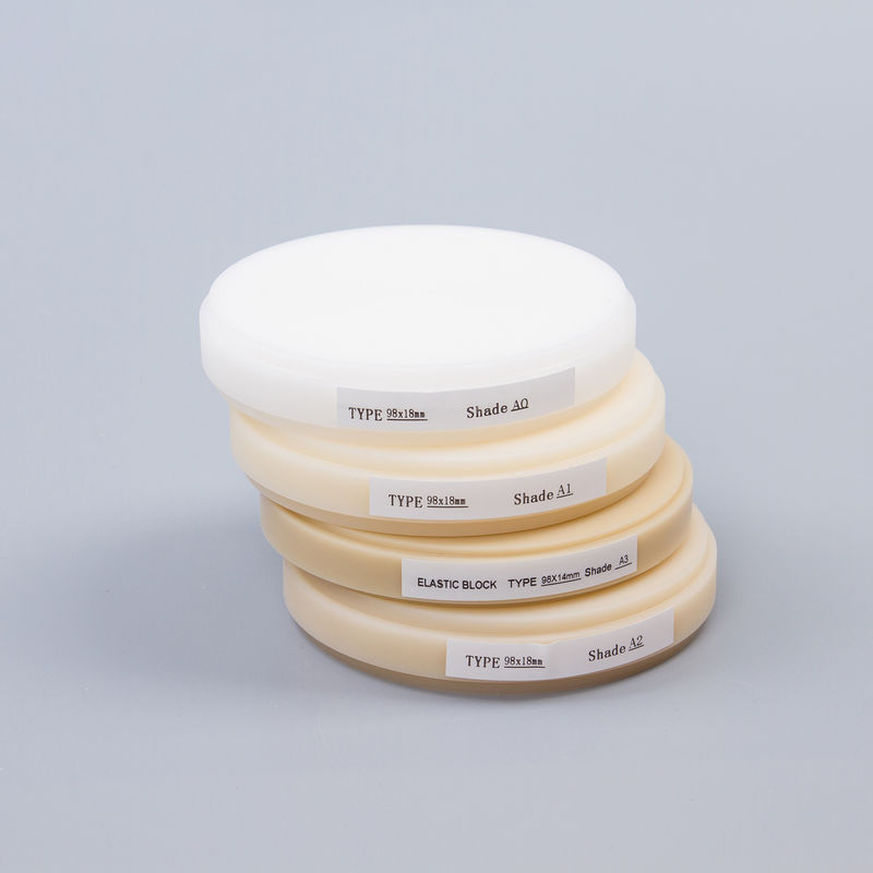 Audental Dental Laboratory PMMA Disc Pink Clear Flexible 98mm PMMA Blok OEM