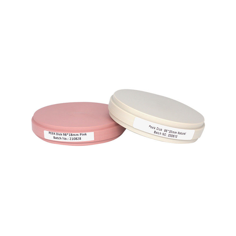 Audental 98*10mm-25mm Warna Jelas PMMA Blok Disk Dental Lab Material Resin Disk CAD CAM Dental PMMA