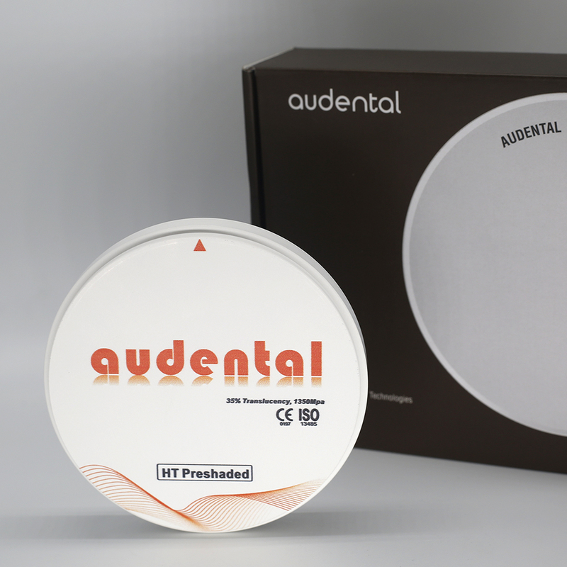 Restorasi Gigi Audental HT/DHT Putih 98mm Zirconia Blok Lab Gigi CAD CAM Sistem Harga Pabrik Konsumsi Gigi