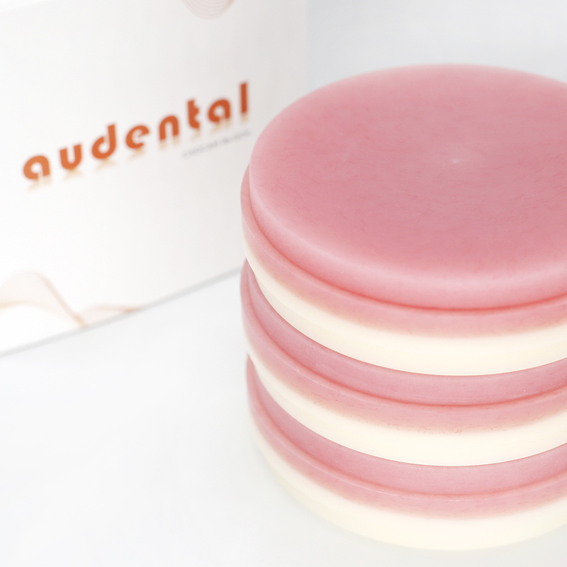 Dental Lab Milling Material Pink-A2 PMMA Block for Full Dentures 98mm/95mm Size and Shape