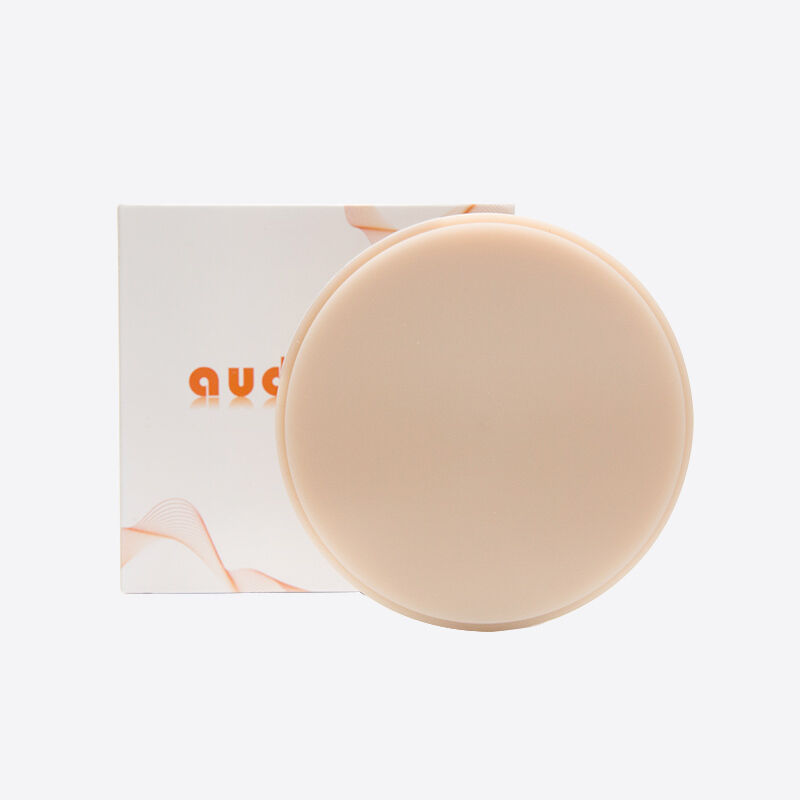 Bahan Penggilingan Lab Gigi Pink-A2 Blok PMMA untuk Gigi Tiruan Lengkap Ukuran dan Bentuk 98mm/95mm