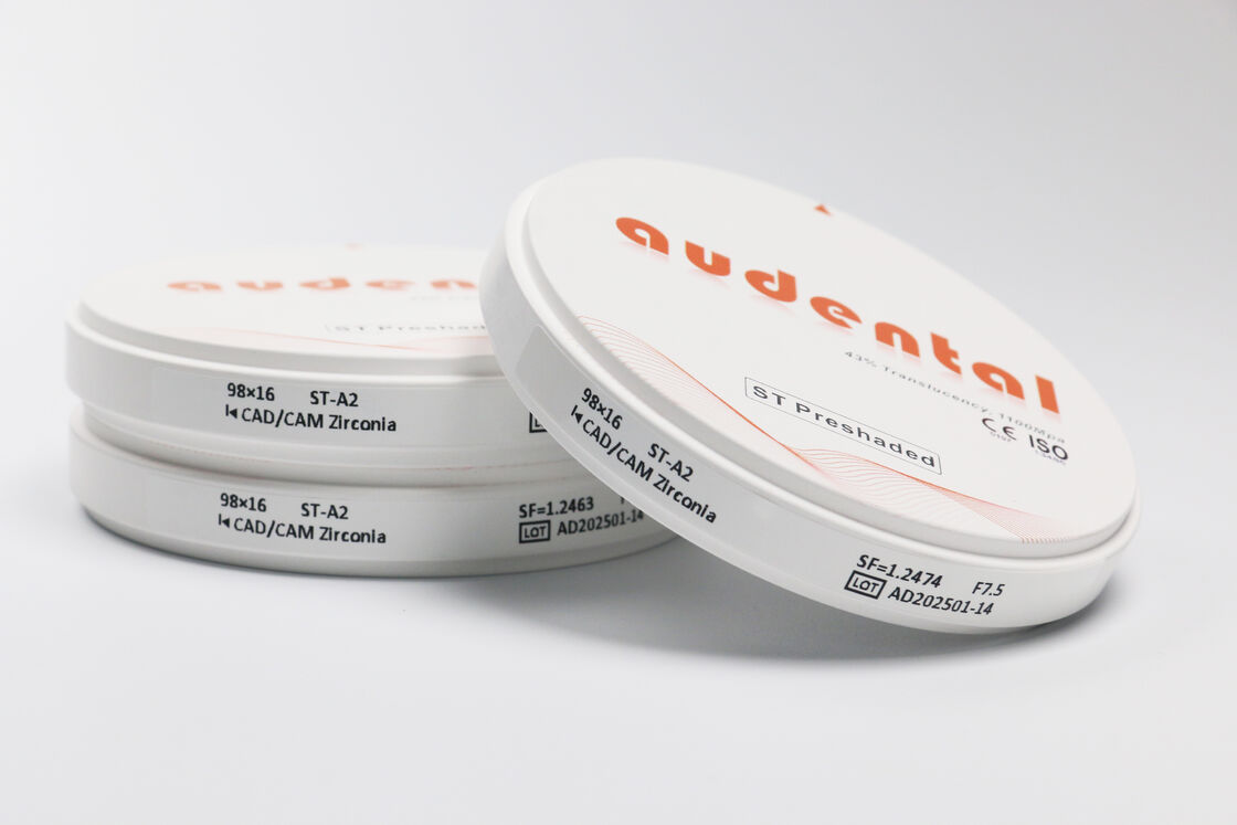 Blok Zirconia Pre-shaded yang menawarkan biokompatibilitas yang terbukti dan kepatuhan terhadap persyaratan perangkat medis untuk perawatan gigi yang aman
