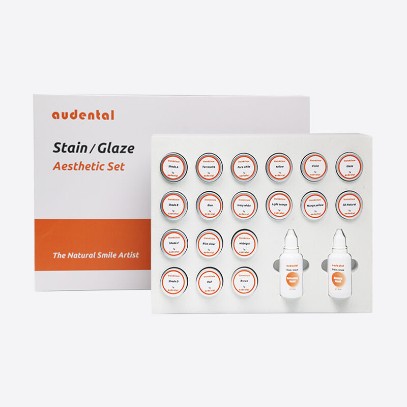 Peralatan laboratorium gigi menyediakan reproduksi bayangan dan glaze brilian dalam satu langkah untuk restorasi Zirconia full contour