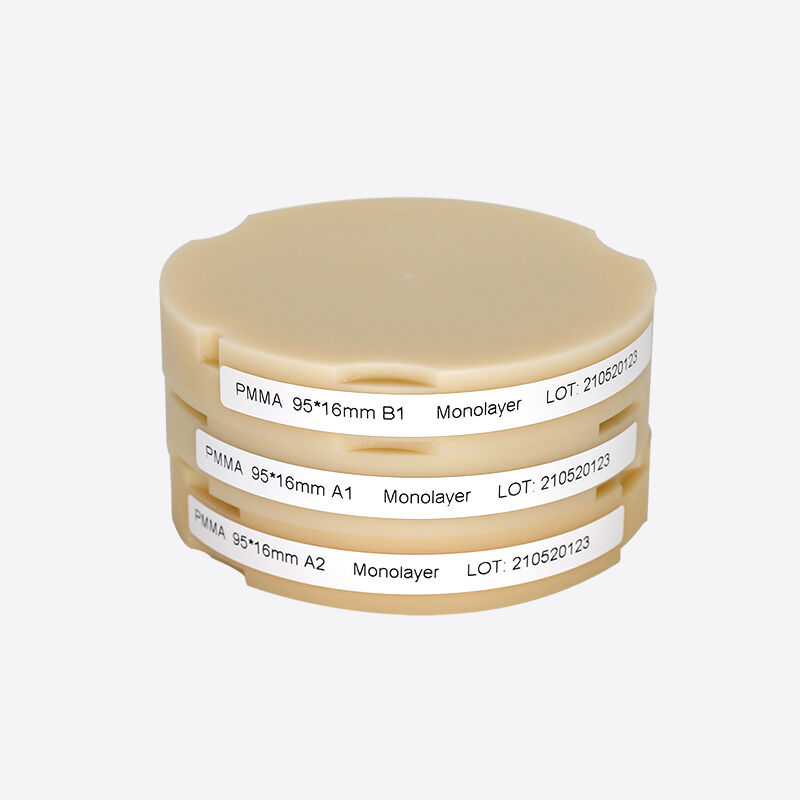 Dental Pmma Block Pink A2 Shade for Natural Gingiva Aesthetics Ideal untuk mahkota sementara Jembatan dan kerangka gigi palsu