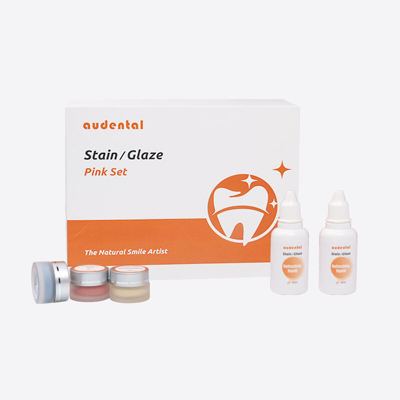 Peralatan laboratorium gigi dengan set pasta noda dan glaze untuk penanganan yang mulus aplikasi terkontrol dan reproduksi bayangan