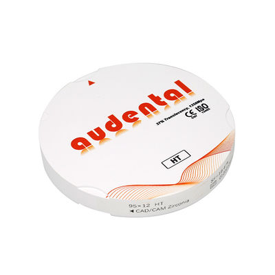 Blok Zirconia Gigi CAD CAM Bulat Putih Translucence Tinggi 37%