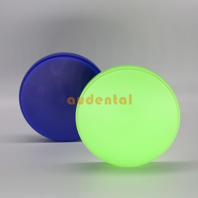 Green Blue Precision Casting Dental Wax Disc Block untuk Laboratorium Gigi