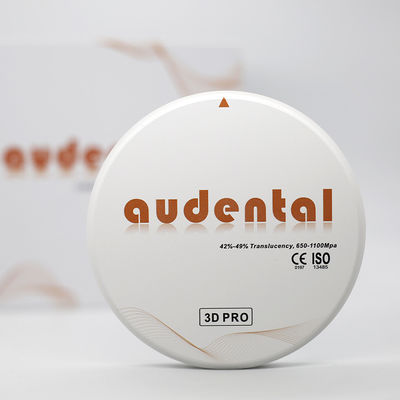 3D Pro Zirconia Dental Putih CAD CAM Blok 98/95/92mm Sistem Terbuka CE
