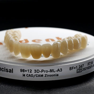 A1 A2 A3 B1 B2 Dental Zirconia Block / Discs 98mm Sistem FDA