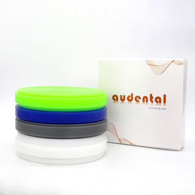 92MM Dental Carving Wax Block Biru Putih Hijau Abu-abu Standar ISO Untuk Klinik Lab Gigi