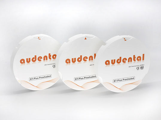Translucent Vita 16 ST-Plus Zirconia Block Round Disc dengan 46% Translucency dan Kekuatan 900Mpa