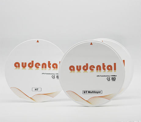 Utral 49% Translucence Multilayer Zirconia Blok Bulat berbentuk cakram