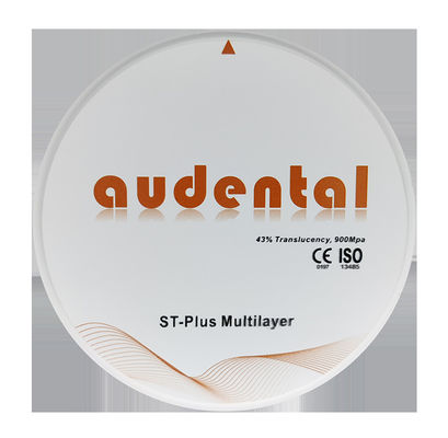 98/95mm Super Translucency Plus Multilayer Zirconia Discs untuk Laboratorium Penggilingan Digital Gigi
