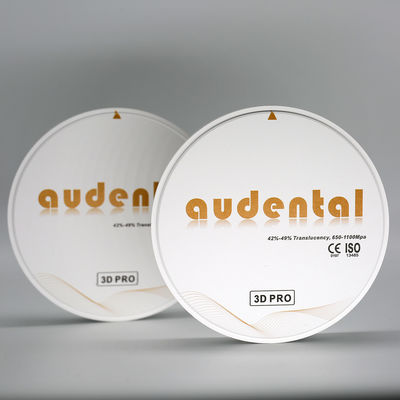Kekuatan Dental Zirconia Block In Vita16 Bleach4 Shades Permukaan halus Multilayer Keuntungan