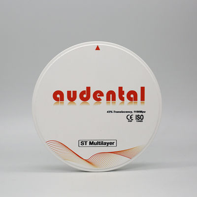 Kekuatan Natural Seamless Good Translucency ST Multilayer zirconia blok untuk restorasi gigi