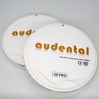 92/95/98mm Dental Lab 3D Pro Zirconia Block dengan Translucence Tinggi dan Desain Multilayer