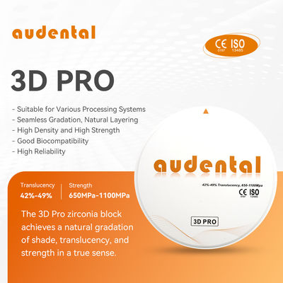 Audental Dental Material 3d Pro Konsumsi Bahan Mesin Zirconia Blok Lab Gigi