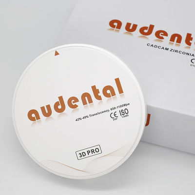 98/95/92mm Aetics Dental Zirconia Blok 20 Warna OEM ODM 3D Pro Multilayer 49%R Translucence
