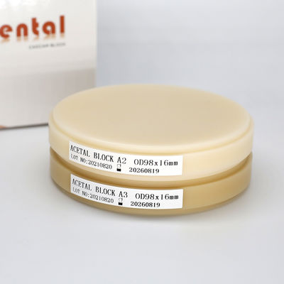 Audental Cadcam Dental PMMA Blok OEM/ODM Bahan gigi palsu Bahan gigi