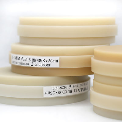 Audental Cad Cam Mesin Penggilingan 16 warna PMMA Multilayer Denture Base Resin Block Dental PMMA