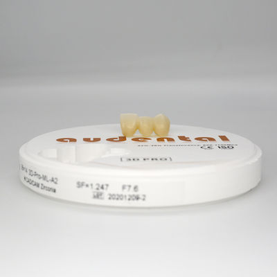 Multilayer Dental Zirconia Disc 3D Untuk Sistem Penggilingan CAD CAM 98/95/92mm
