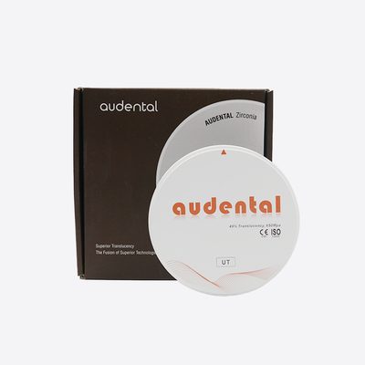 Ultra Translucence Disc Dental Materials UT/DUT White Dental Zirconia Block Mencapai Hasil yang terlihat alami