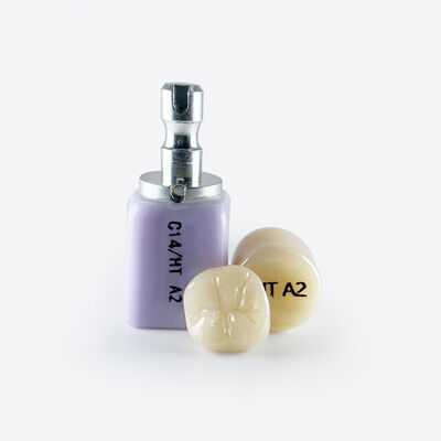 Keramik Kaca Gigi Lithium Disilikat Material yang Direkayasa untuk Veneer Mahkota Inlay Onlay dan Jembatan Anterior 3 Unit